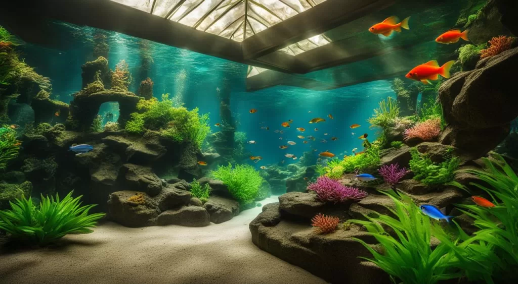 Decoração do aquário