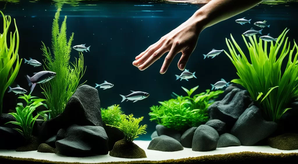 Escolha do Peixe Tetra Preto