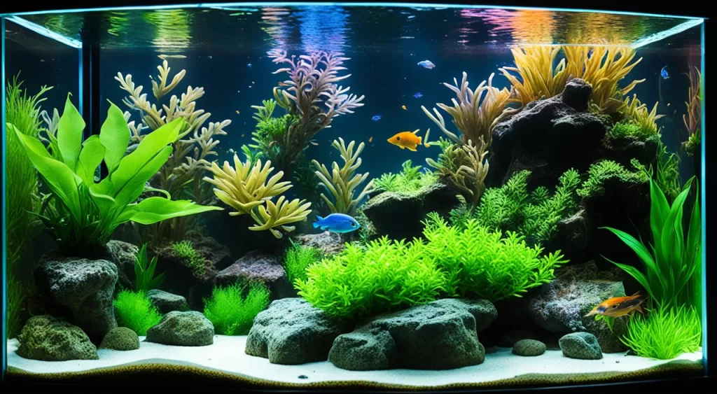 Iluminação aquário plantado
