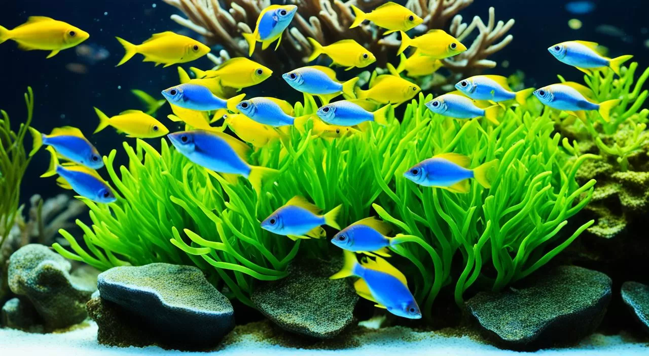 Peixe Tetra Amarelo Limão