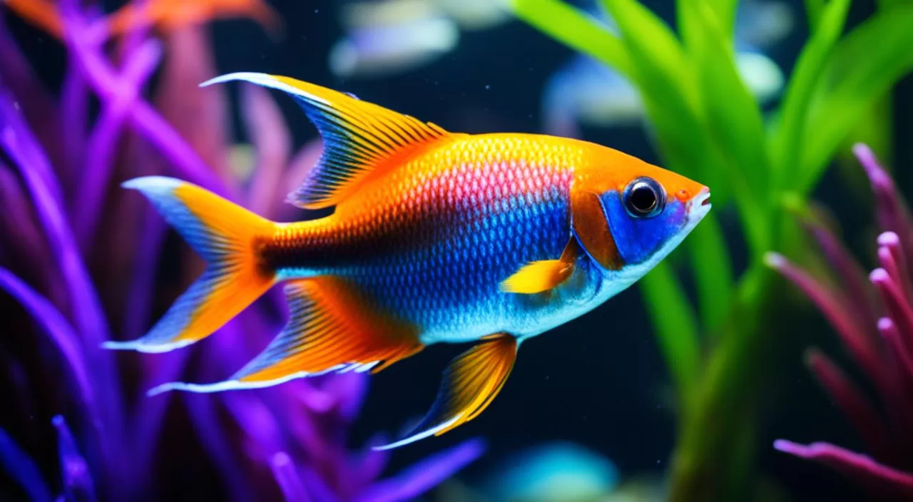 Peixe Tetra Arco-Íris Laranja