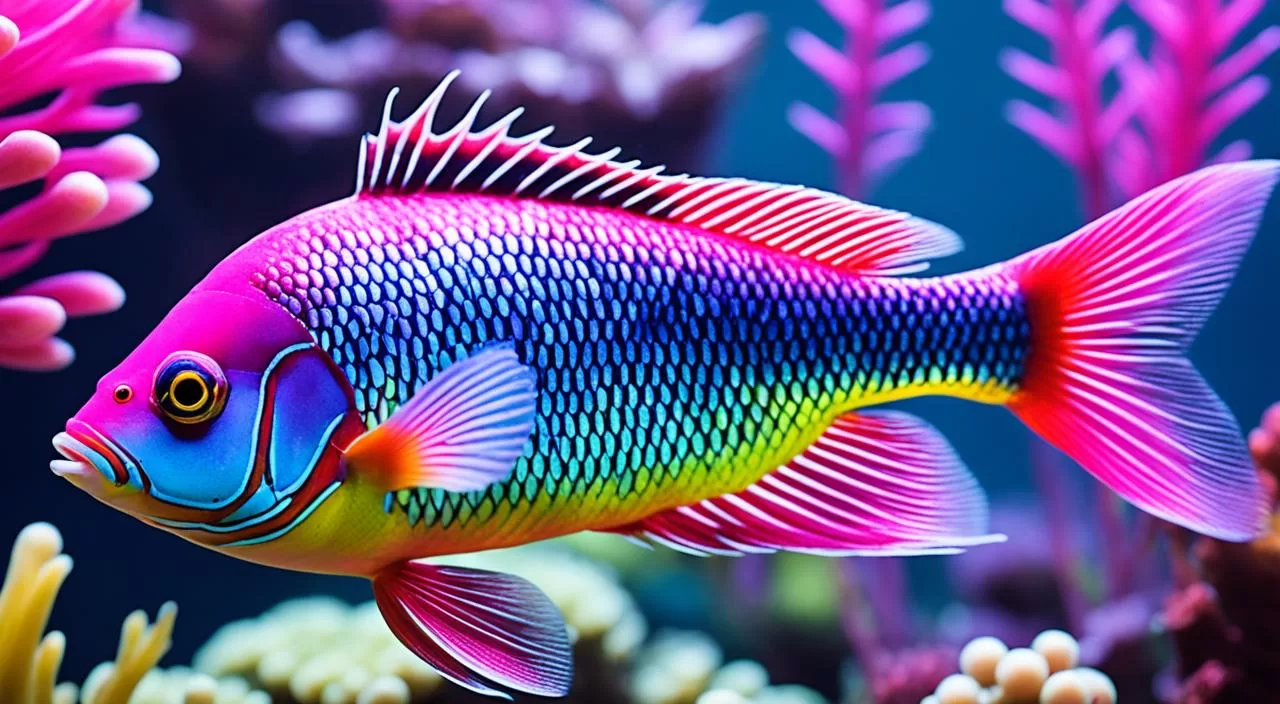 Peixe Tetra Arco-Íris Néon Rosa