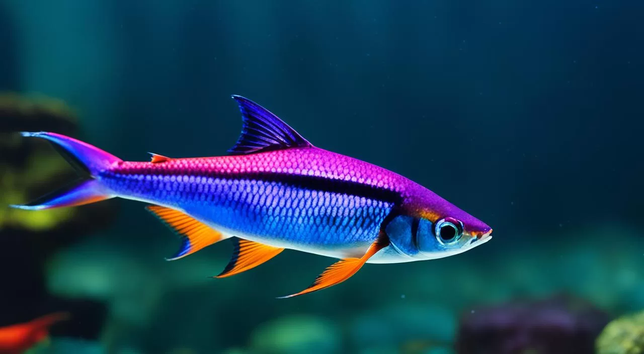 Peixe Tetra Arco-Íris Roxo