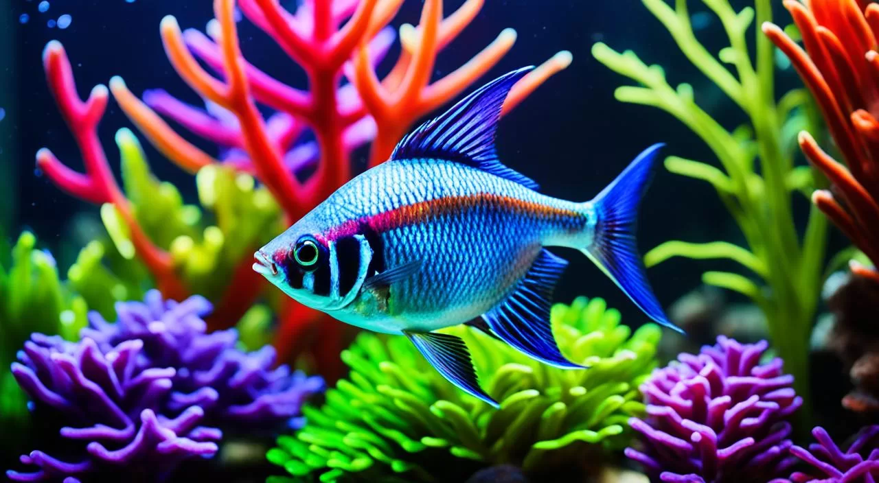 Peixe Tetra Multicolorido