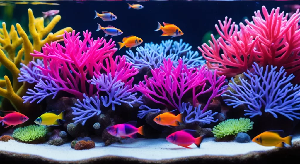 Tipos de Peixe Tetra Arco-Íris Néon Rosa