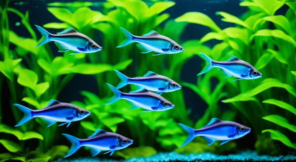 Tipos de Peixe Tetra Arco-Íris Néon Verde