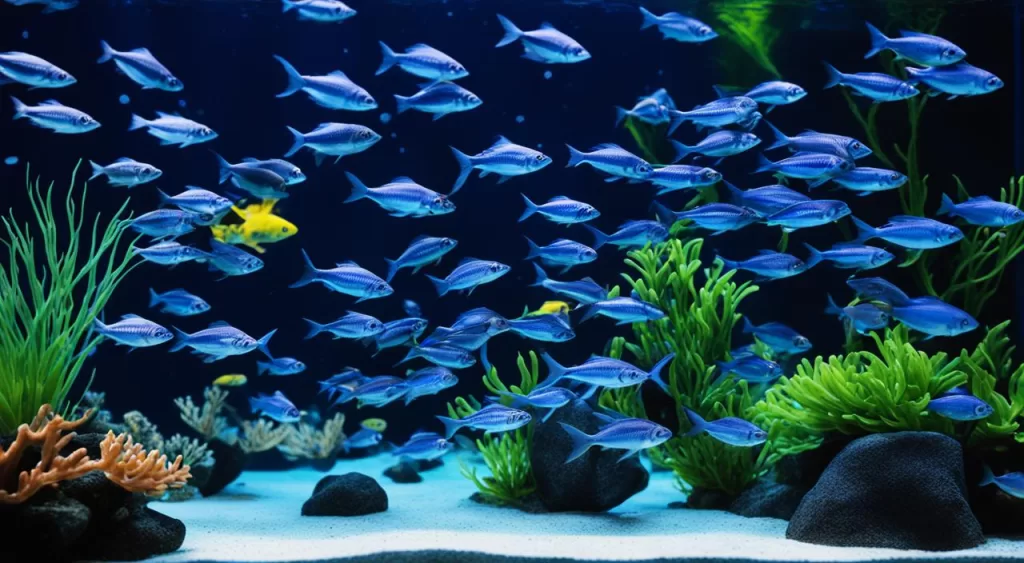 Tipos de Peixe Tetra Azul Marinho