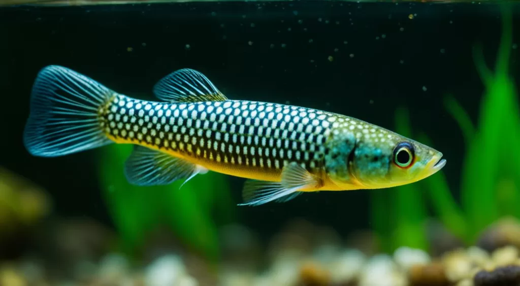 alimentação de peixe Killifish