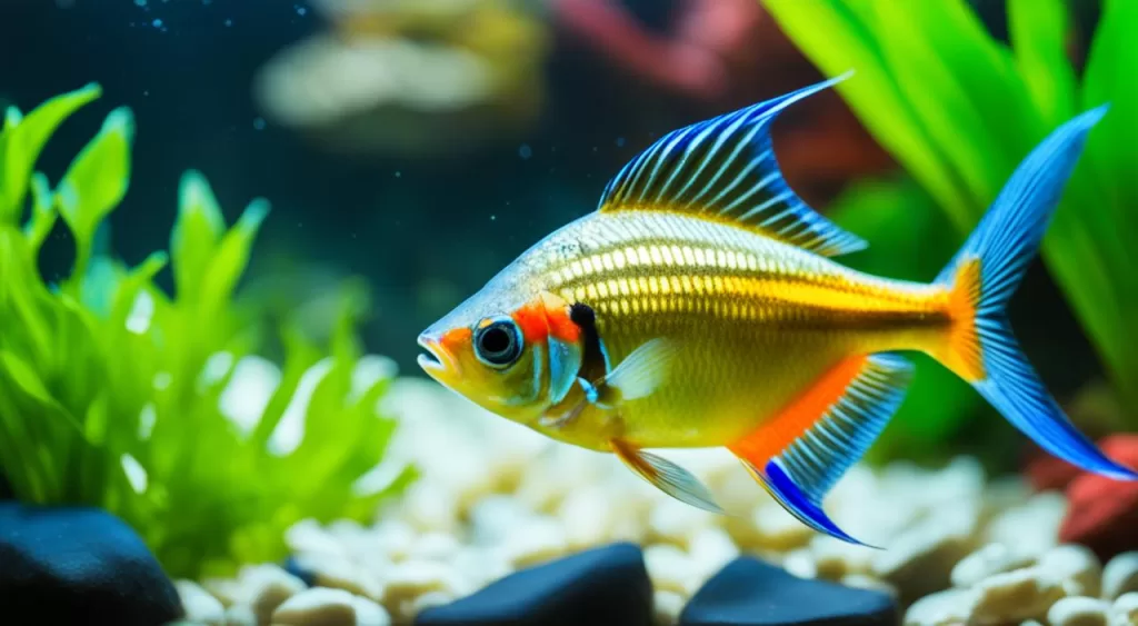 alimentação de peixe tetra dourado