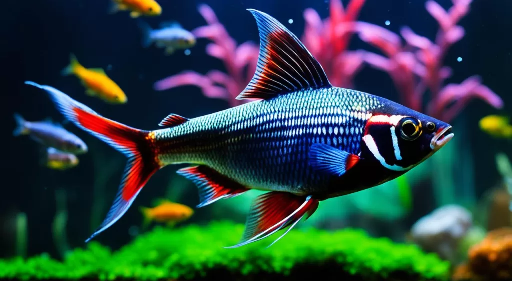 alimentação de peixe tetra negro