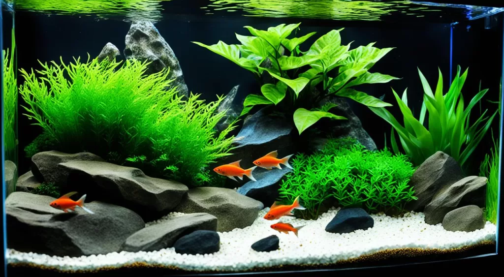 aquário de água doce