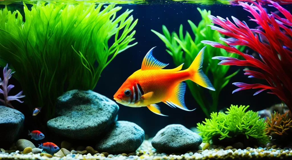 aquário de peixes Tetra