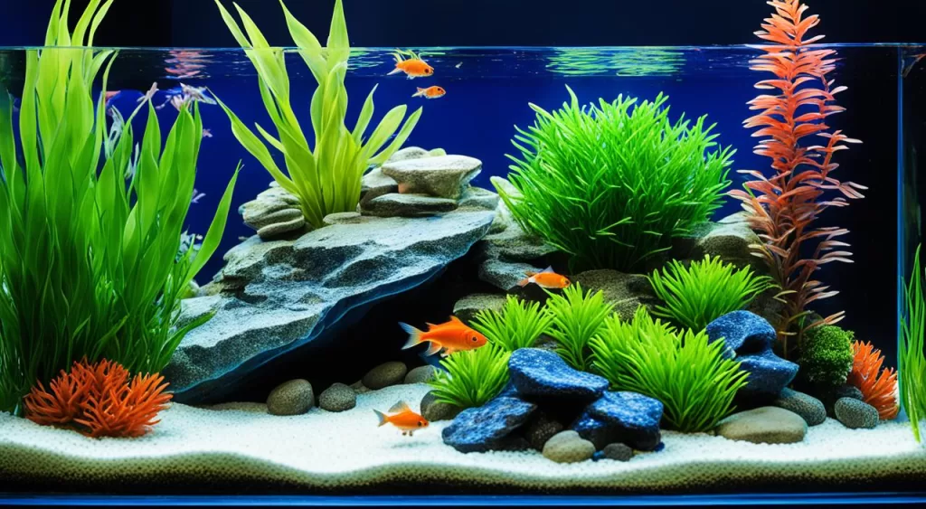 aquário para peixe cometa