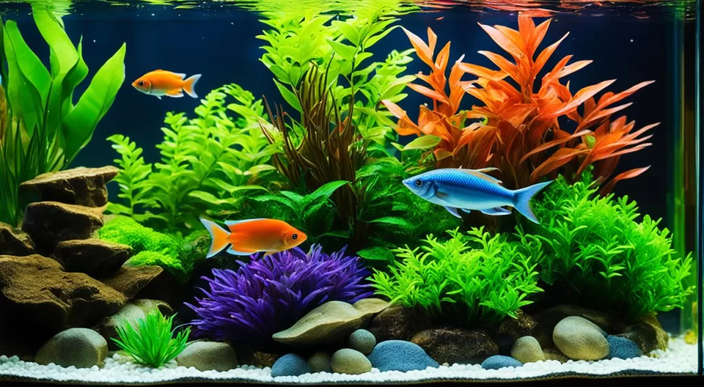 aquário para peixe tetra dourado