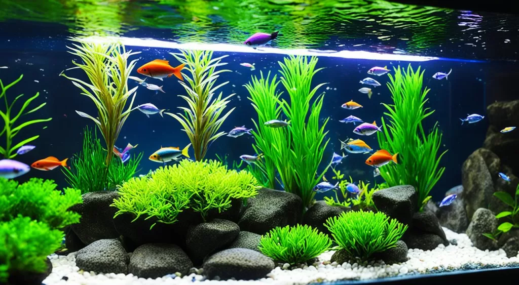cuidados com peixe tetra arco-íris néon multicolorido