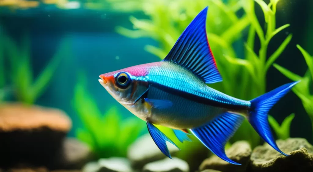 cuidados com peixe tetra azul
