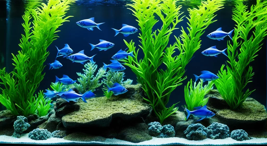 cuidados com peixe tetra azul marinho