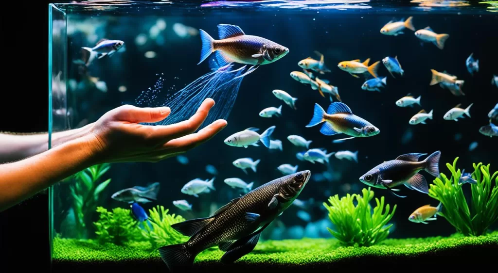escolha de peixe tetra negro