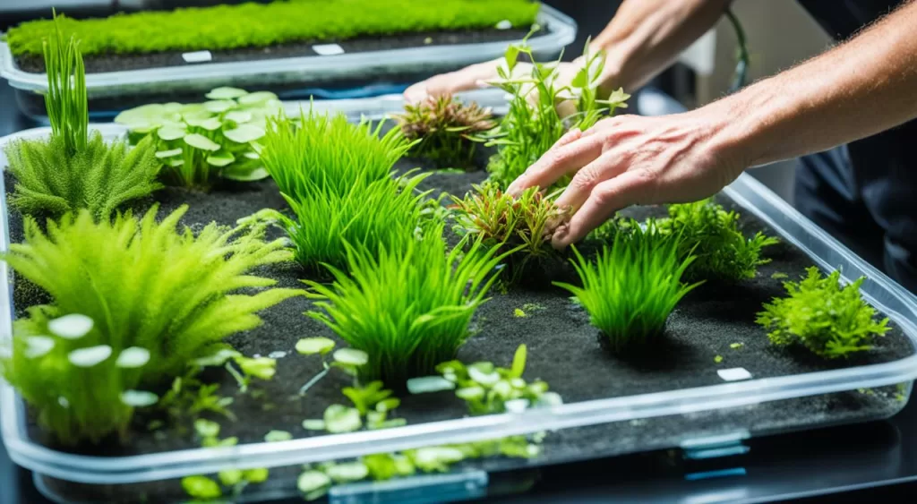 escolha de plantas para um aquário plantado