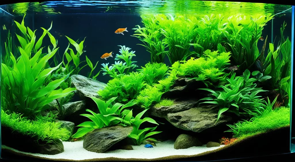 iluminação aquário plantado