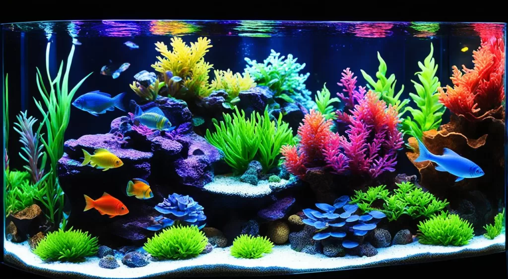 lâmpadas de LED no aquário lâmpadas de LED no aquário