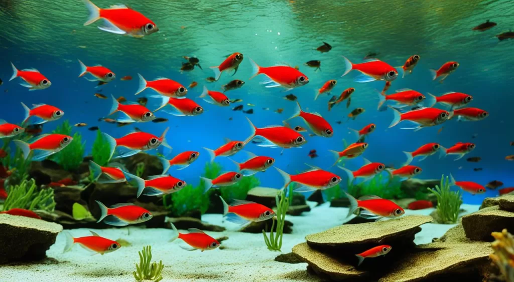 parâmetros da água para peixe tetra vermelho