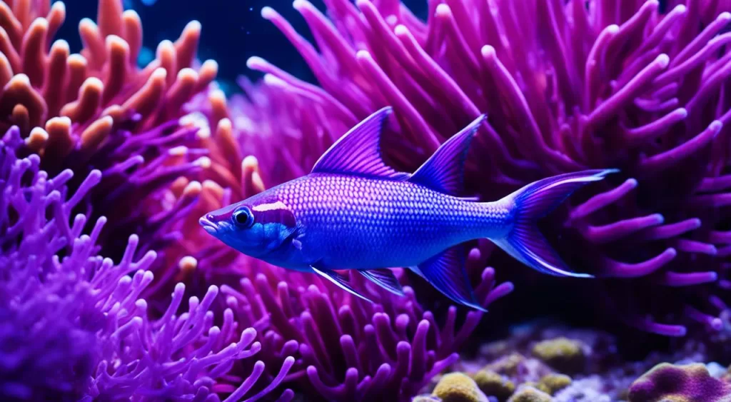 peixe tetra roxo