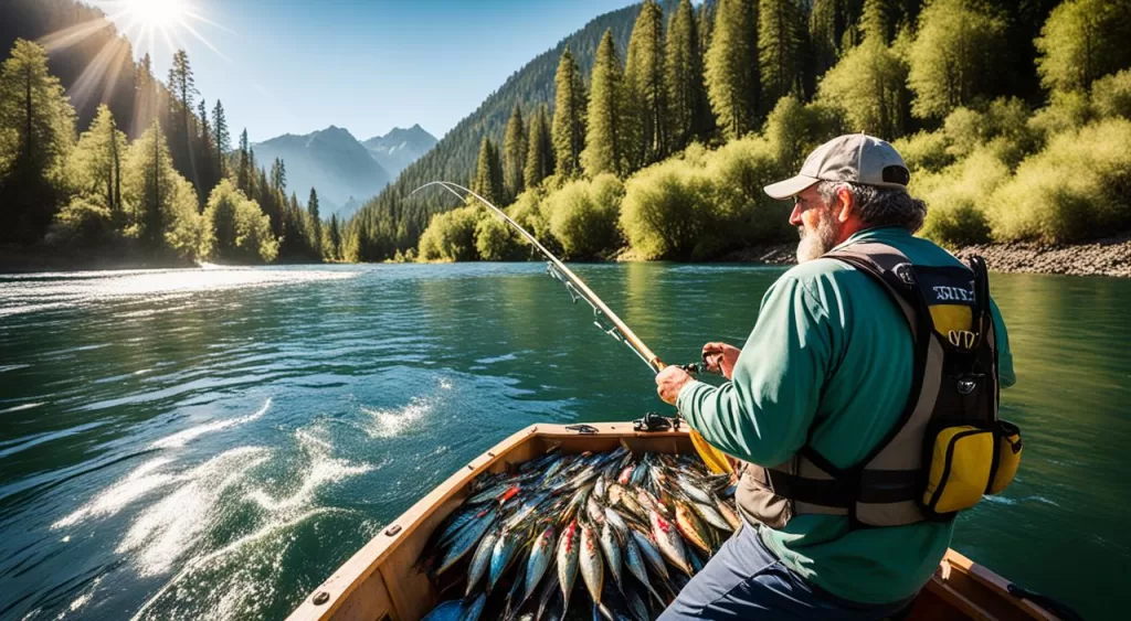pesca do peixe pintado