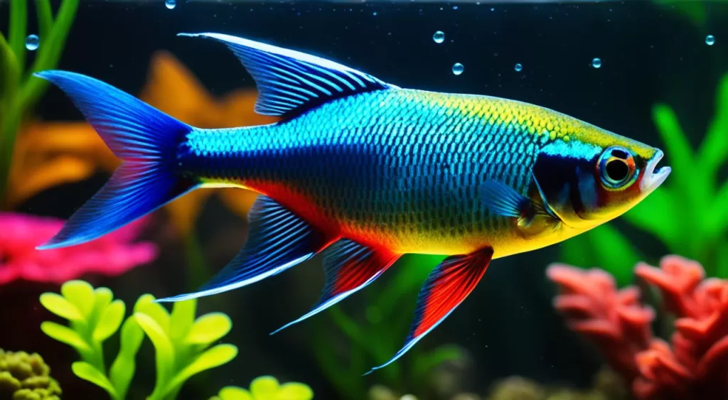preço do peixe tetra arco-íris néon multicolorido