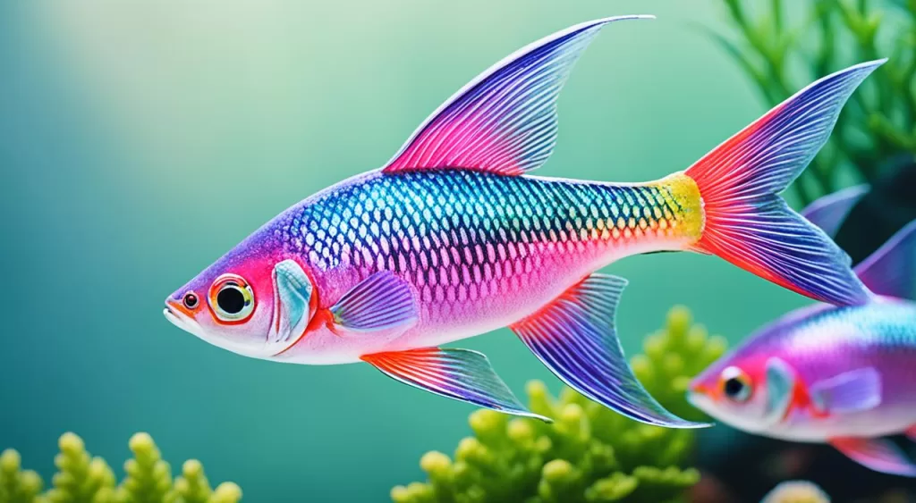 reprodução de peixe tetra arco-íris rosa reprodução de peixe tetra arco-íris rosa