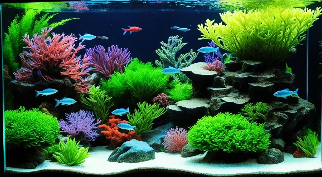 reprodução de peixe tetra turquesa