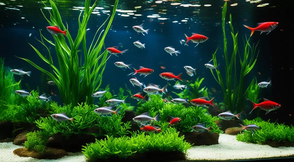 reprodução do peixe tetra fantasma