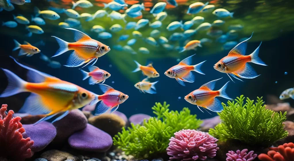 tipos de peixe Tetra Arco-Íris Rosa tipos de peixe Tetra Arco-Íris Rosa