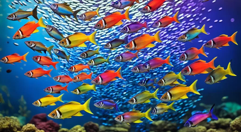 tipos de peixe tetra arco-íris