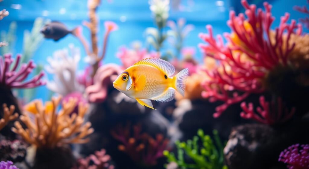 peixe bolha em aquário