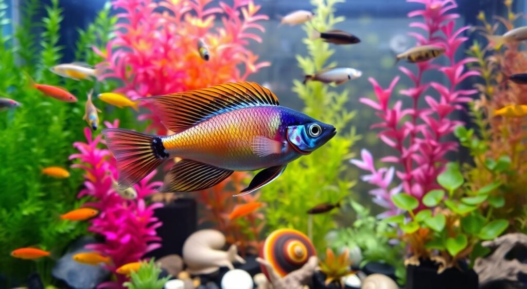 peixe espadinha com outras espécies