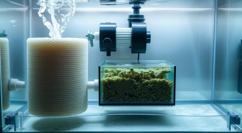 sistema de filtragem com sump